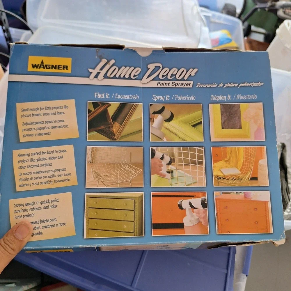 Wagner Home Decor Paint Sprayer Open Box Unused Complete HVLP Chalk Paint